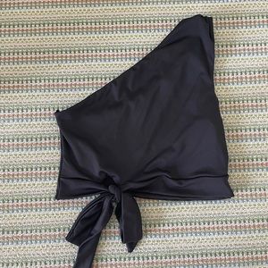 Black one shoulder top